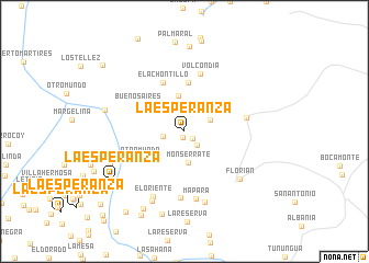 map of La Esperanza