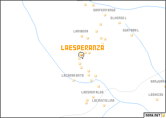 map of La Esperanza