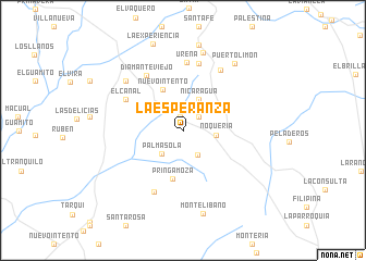 map of La Esperanza