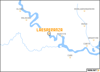 map of La Esperanza