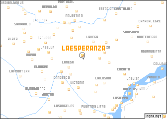 map of La Esperanza