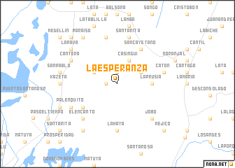 map of La Esperanza