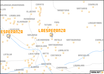 map of La Esperanza