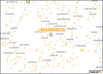 map of La Esperanza