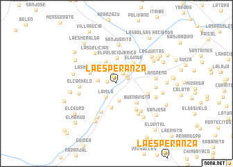 map of La Esperanza