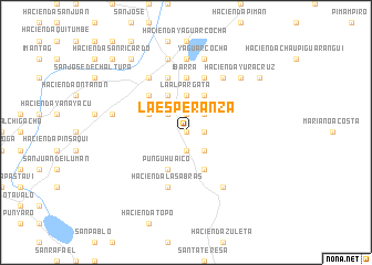 map of La Esperanza