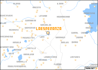 map of La Esperanza