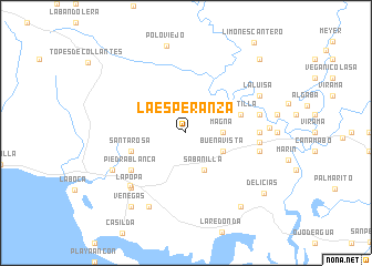 map of La Esperanza