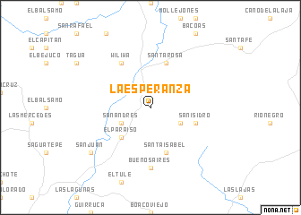 map of La Esperanza