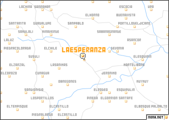 map of La Esperanza