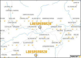 map of La Esperanza