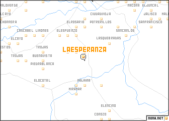 map of La Esperanza