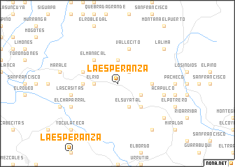 map of La Esperanza