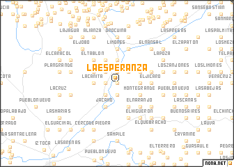 map of La Esperanza