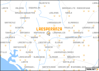 map of La Esperanza