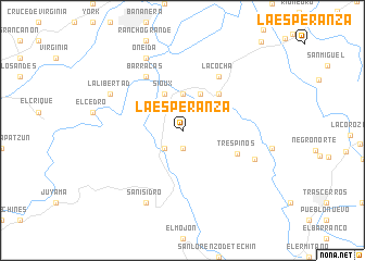 map of La Esperanza