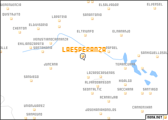 map of La Esperanza