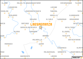 map of La Esperanza