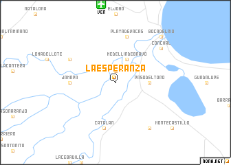 map of La Esperanza