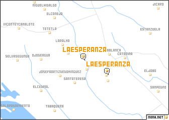 map of La Esperanza