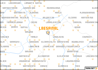 map of La Espinal