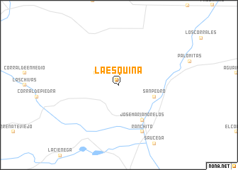 map of La Esquina