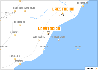 map of La Estación