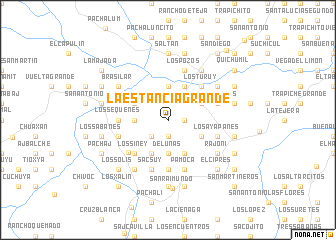 map of La Estancia Grande