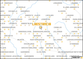 map of La Estancia