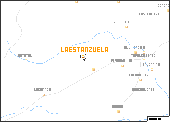 map of La Estanzuela