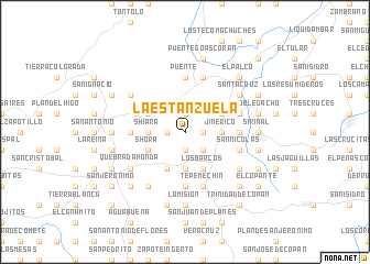 map of La Estanzuela