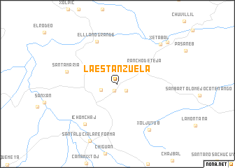 map of La Estanzuela