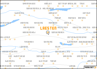 map of Læsten