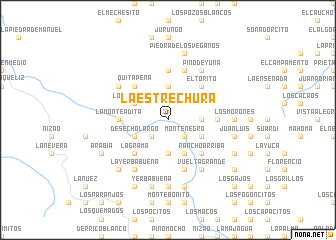 map of La Estrechura