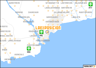 map of La Exposición