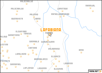 map of La Fabiana