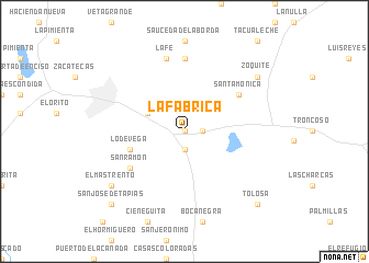 map of La Fábrica