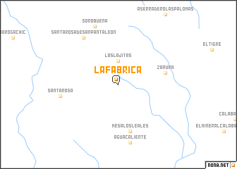 map of La Fábrica