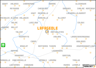 map of La Fageole