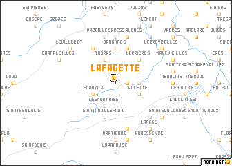 map of La Fagette