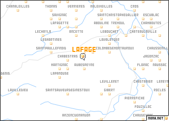 map of La Fage