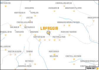 map of La Faggia