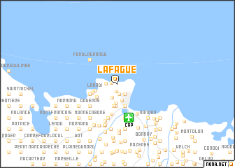 map of La Fague