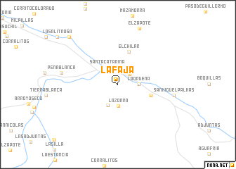 map of La Faja