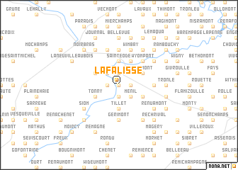 map of La Falisse