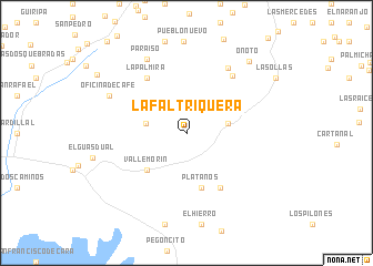 map of La Faltriquera