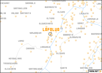 map of La Falúa