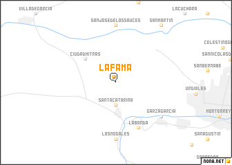 map of La Fama