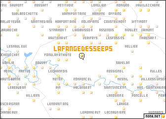 map of La Fange des Seeps