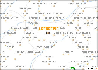 map of Lafarerie